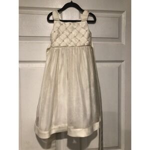 Cinderella Girls Dress Size 3/3T Ivory Pearls Flower Girl Special Occasion